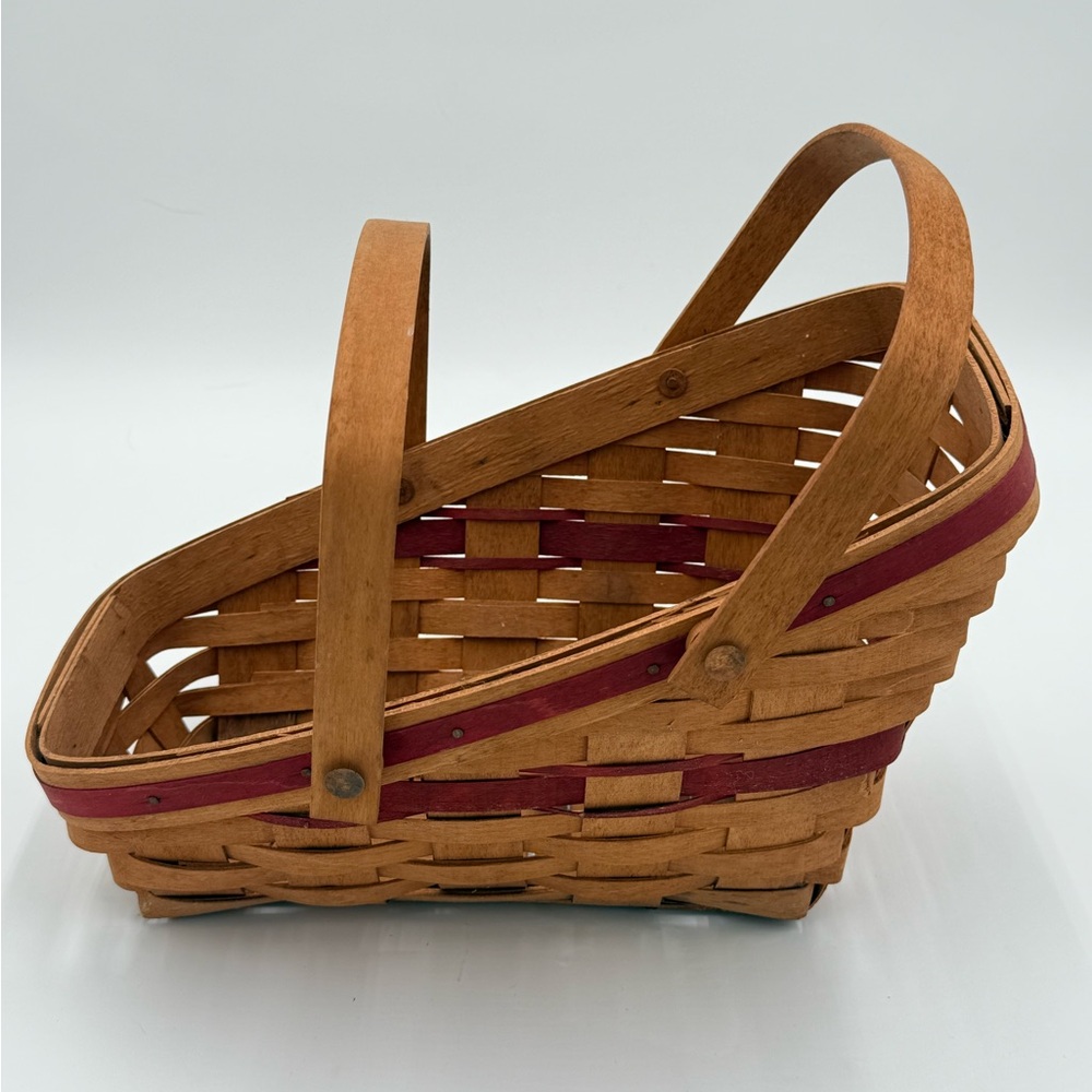 LONGABERGER YULETIDE TRADITIONS BASKET DBL HANDLES 1991 - Picture 5 of 9